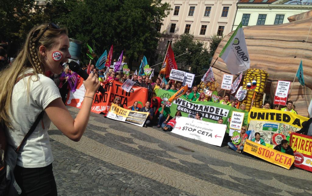 A large Stop CETA demonstration in Wallonia, Belgium.