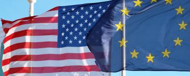 USA and EU flags