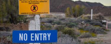 Restricted diamond area, Namibia. 